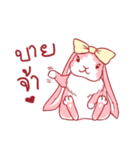 Fluffy Pinky Rabbit（個別スタンプ：13）