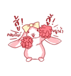 Fluffy Pinky Rabbit（個別スタンプ：15）