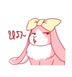 Fluffy Pinky Rabbit（個別スタンプ：34）