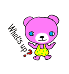 Precocious Bear Pinky - ENGLISH（個別スタンプ：9）