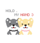 Little Doggy Pixel（個別スタンプ：35）