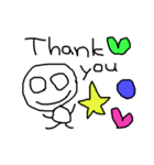 cute hand writing sticker（個別スタンプ：1）
