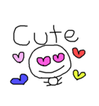 cute hand writing sticker（個別スタンプ：6）