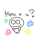 cute hand writing sticker（個別スタンプ：11）
