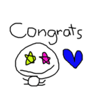 cute hand writing sticker（個別スタンプ：32）