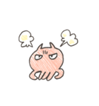 【手がき】ねこくらげ（個別スタンプ：1）