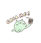 【手がき】ねこくらげ（個別スタンプ：5）