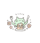 【手がき】ねこくらげ（個別スタンプ：8）