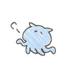 【手がき】ねこくらげ（個別スタンプ：9）