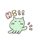 【手がき】ねこくらげ（個別スタンプ：14）
