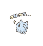【手がき】ねこくらげ（個別スタンプ：25）