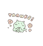 【手がき】ねこくらげ（個別スタンプ：32）