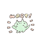 【手がき】ねこくらげ（個別スタンプ：34）