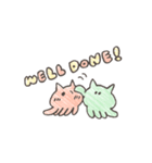 【手がき】ねこくらげ（個別スタンプ：35）