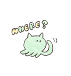 【手がき】ねこくらげ（個別スタンプ：37）