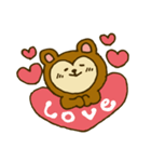 LOVEくま（個別スタンプ：17）