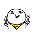 The fat white（個別スタンプ：5）