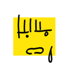 sticky note baby (ver.1)（個別スタンプ：6）