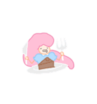 髪の毛が綿あめちゃん（個別スタンプ：7）