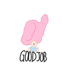髪の毛が綿あめちゃん（個別スタンプ：17）