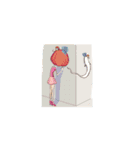 元気OLの-  Q   ちゃん（個別スタンプ：18）