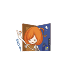 元気OLの-  Q   ちゃん（個別スタンプ：37）