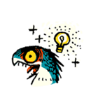 わらう青トカゲ（個別スタンプ：9）