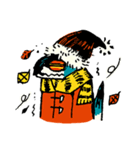 わらう青トカゲ（個別スタンプ：23）