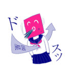 セーラー服ガール（個別スタンプ：6）