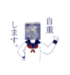 セーラー服ガール（個別スタンプ：12）