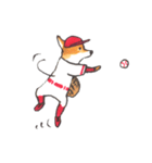 赤い野球犬（個別スタンプ：14）