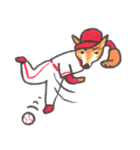 赤い野球犬（個別スタンプ：28）