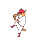 赤い野球犬（個別スタンプ：30）