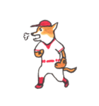 赤い野球犬（個別スタンプ：32）
