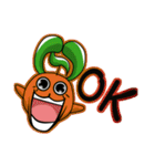 QQ fruit (brother) learn English（個別スタンプ：3）