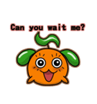 QQ fruit (brother) learn English（個別スタンプ：22）