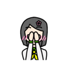 花飾りの女の子（個別スタンプ：37）