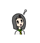 花飾りの女の子（個別スタンプ：38）