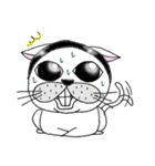 ハッとする猫。（個別スタンプ：4）