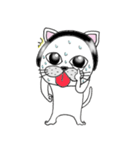 ハッとする猫。（個別スタンプ：6）