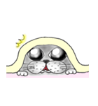 ハッとする猫。（個別スタンプ：10）