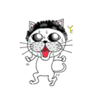 ハッとする猫。（個別スタンプ：16）