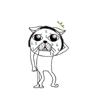 ハッとする猫。（個別スタンプ：21）