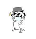 ハッとする猫。（個別スタンプ：23）