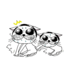 ハッとする猫。（個別スタンプ：34）