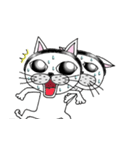 ハッとする猫。（個別スタンプ：36）