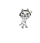 ハッとする猫。（個別スタンプ：38）