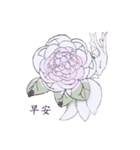 沁県の花のキツネ（個別スタンプ：3）