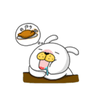 I'm cutie rabbit than dogs（個別スタンプ：6）