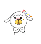 I'm cutie rabbit than dogs（個別スタンプ：8）
